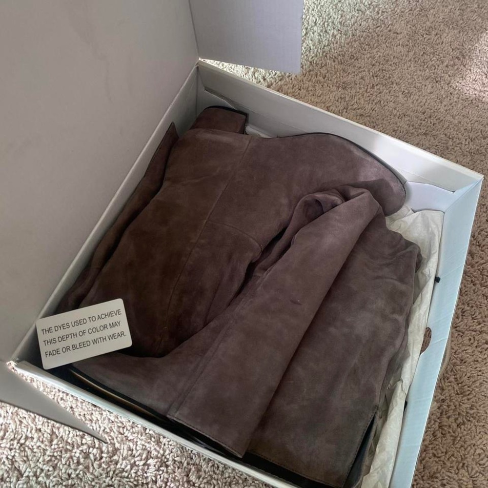 Womens Marc Fisher Instinct Over-The-Knee Boots - Gray size 8
